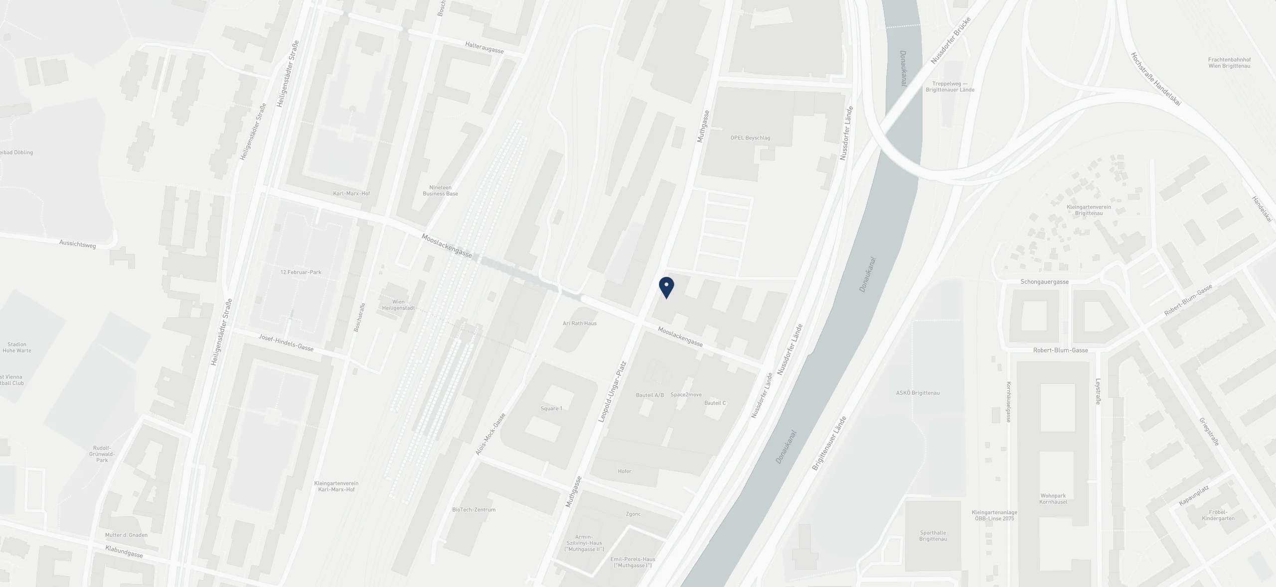 Lageplan HNO-Zentrum, Muthgasse 36, 1190 Wien